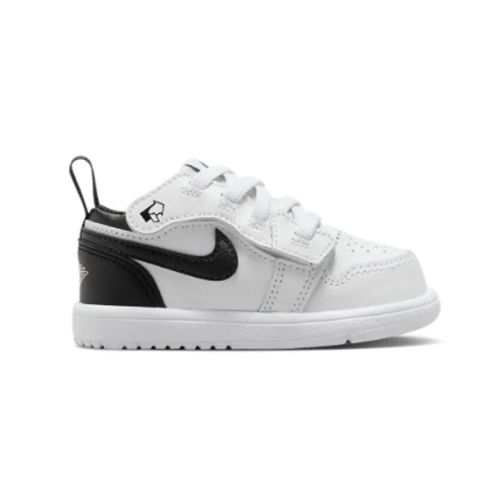 Nike Baby Air Jordan 1 Low Alt White Black Sneakers DR9747-132 Size 4C